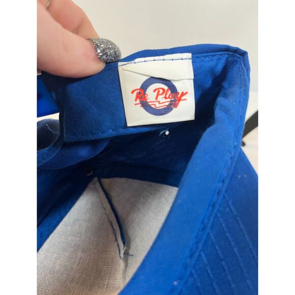Vintage RePlay Baseball Cap Champion Auto Stores Blue Snapback Excellent - Picture 4 of 5